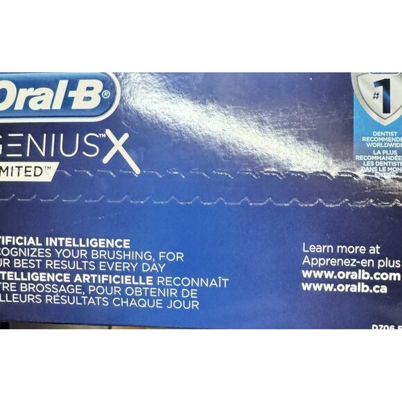 Oral-B Genius X Limited Electric Toothbrush with A.I. - Black - BRAND NEW (NIB) - Picture 6 of 8
